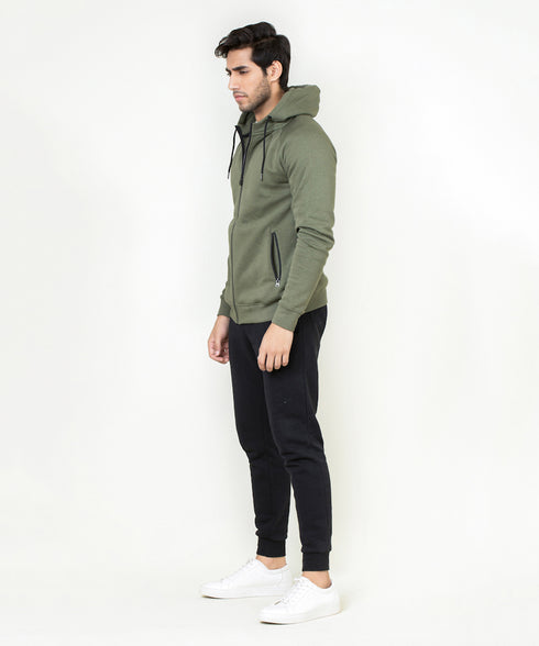 Men's Basic Zipper Hoodie